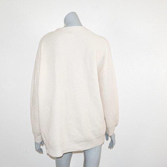 Jenni Kayne $495 Cashmere Cocoon Cardigan Sweater ribbed knit Small - Picture 5 of 9
